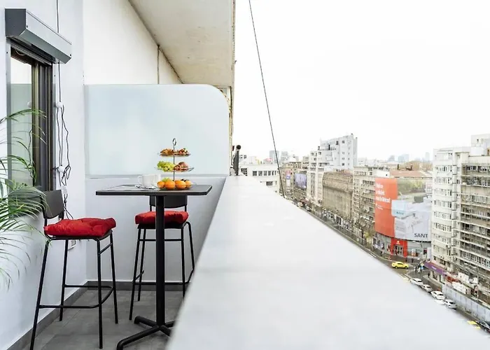 Amazing View - Terrace+netflix - Center Apartment Bucharest